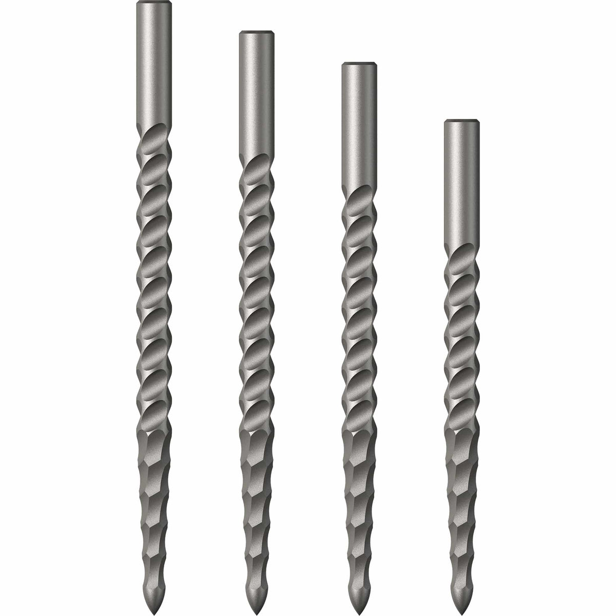 Mission Lunar CS Dart Points - Spare Points - Rough Cut - Silver