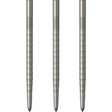 Mission Ripple Dart Points - Steel Tip Replacement Points - Silver 40mm
