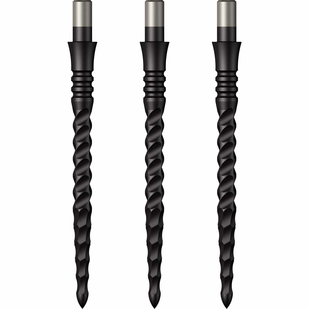 Mission Sniper Points - Steel Tip - Precision Spare Points - Lunar CS - Black 32mm
