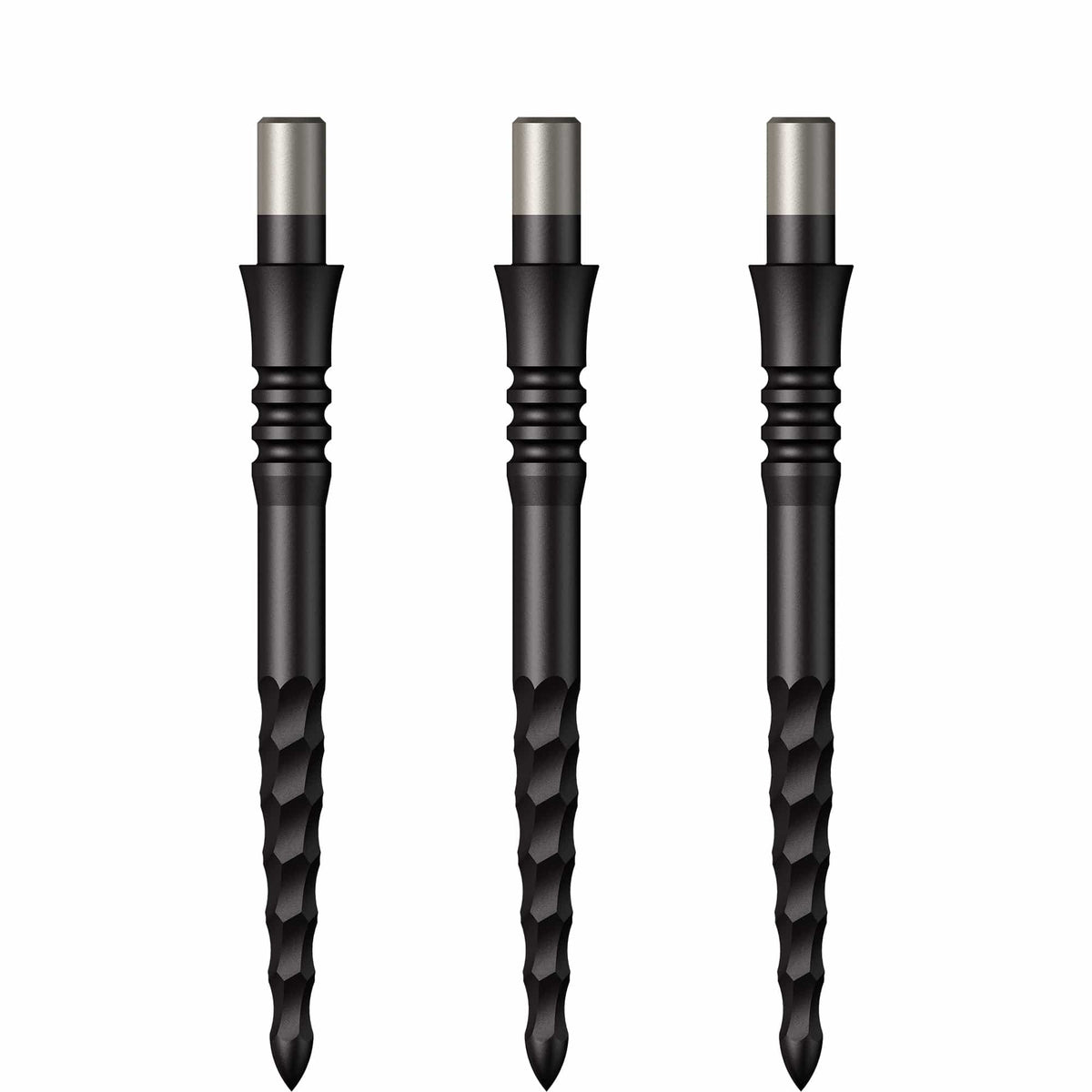 Mission Sniper Points - Steel Tip - Precision Spare Points - Lunar FS - Black 28mm