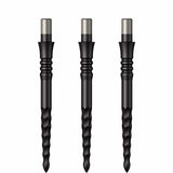 Mission Sniper Points - Steel Tip - Precision Spare Points - Lunar FS - Black 28mm