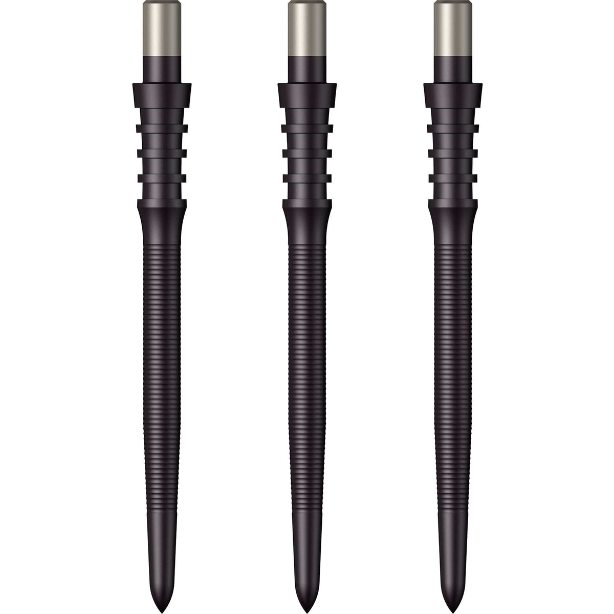 Mission Sniper Points - Steel Tip - Precision Spare Points - Micro Grip - Black 32mm