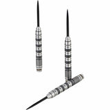 One80 Elmar Paulke Darts - Steel Tip - V2 - Black & Silver