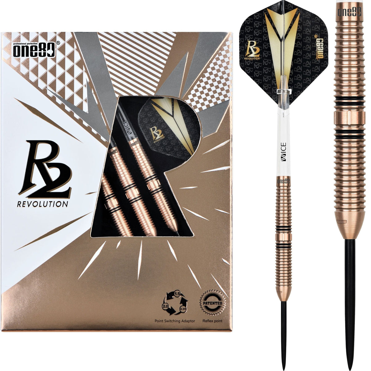 One80 R2 Interchange Darts - Steel Tip - Re-verse 22g