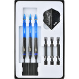 One80 Raise B Darts - Steel Tip - Black - Blue Rings