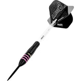 One80 Raise B Darts - Steel Tip - Black - Pink Rings