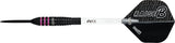 One80 Raise B Darts - Steel Tip - Black - Pink Rings