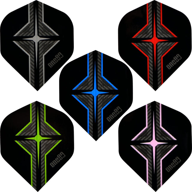 One80 Dart Flights - 100 Micron - Star Flight - No2 - Std